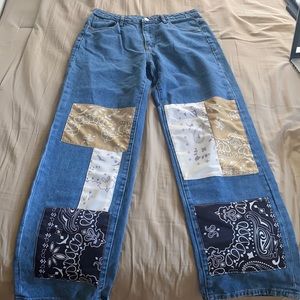 Patched Jeans